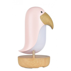 NATTLAMPE MED TRDLS HYTTALER, Lundefuglen rosa