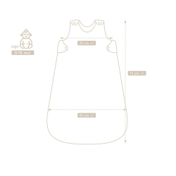 NATTPOSE/SOVEPOSE - BOHO - ONE SIZE 0-12mnd 2,5TOG