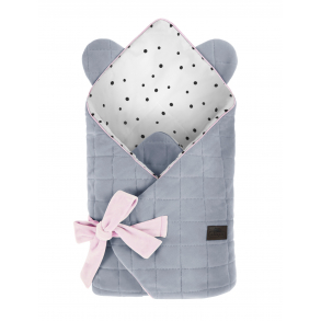 ROYAL BABY SOVEPOSE (BABYWRAP) & LEKETEPPE 2in1 - GREY/PINK