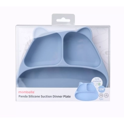 MOMBELLA Panda tallerken med sugekopp -  bl