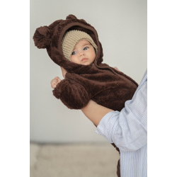TEDDY HELDRESS - FUZZY BROWN JUMPSUIT 