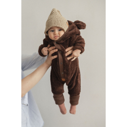TEDDY HELDRESS - FUZZY BROWN JUMPSUIT 