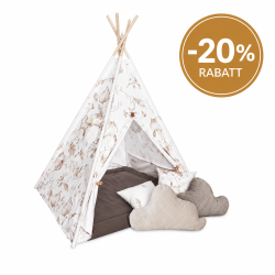 TIPI TELT BOHO Premium tipi med lekematte og puter