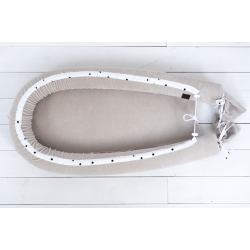 BABYNEST VELOUR DOBBELTSIDIG SAND