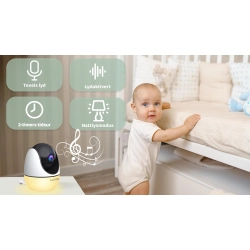 Luumii Babymonitor med Nattlys