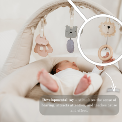 SLEEPEE MODULAR BABYNEST 4in1 Babynest+Sengekant+Babygym+WhiteNoiseLydmodul