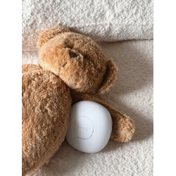 PAKKEPRIS: MOONIE 2.0 ORGANIC CAPPUCINO Sovebamse med lyd og lys + MINI SENSORISK MOONIE