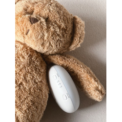 MOONIE FRIEND 2.0 ORGANIC CAPPUCINO NATUR Sovebamse med lyd og nattlampe