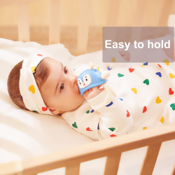 BITELEKE Reindeer BLUE, Smily Mia Buddy Never Drop Silicone Baby Teething Toy 