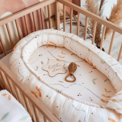 BABYNEST og sengekant 2in1 BOHO LEAVES