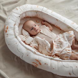 BABYNEST og sengekant 2in1 BOHO LEAVES