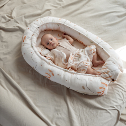 BABYNEST og sengekant 2in1 BOHO LEAVES