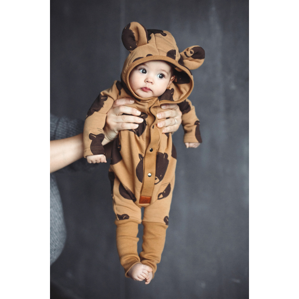 HELDRESS - BEAR ON MUSTARD EARED JUMPSUIT