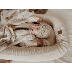 Babynest og sengekant 2i1 - LIN NATURE BEIGE