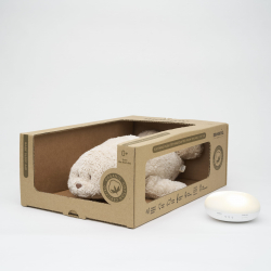 MOONIE SEL  2.0 ORGANIC SAND Sovebamse med lyd og lys