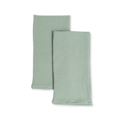 2-pack SWADDLE MUSSELIN / GULPEKLUT 70x70cm - MINT