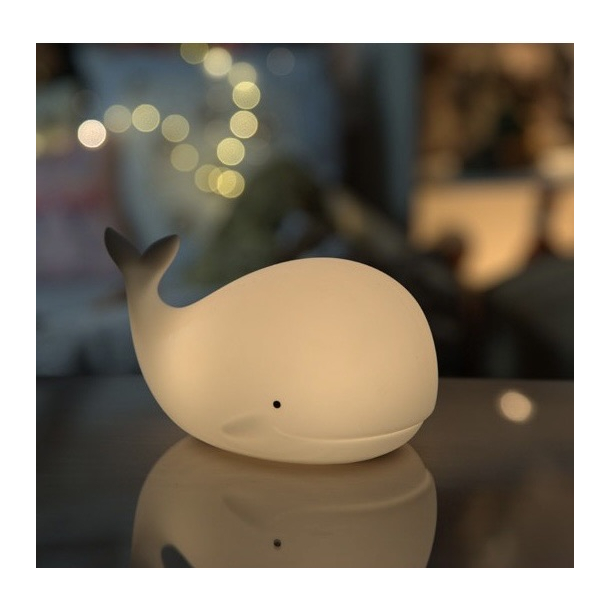 MYK NATTLAMPE MED FJERNKONTROLL - HVAL - RABBIT &amp; FRIENDS