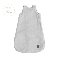 MUSSELIN NATTPOSE 0-12 mnd - 2,5TOG - GREY