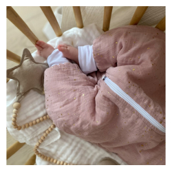 SOVEPOSE/NATTPOSE MED BEN 36+mnd MUSSELIN Pink 1.0TOG