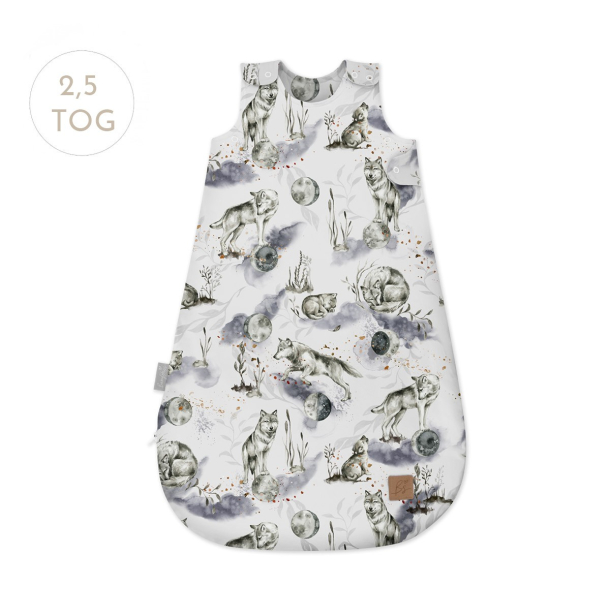NATTPOSE/SOVEPOSE - Wolf Moonlight - ONE SIZE 0-12mnd 1.0 TOG