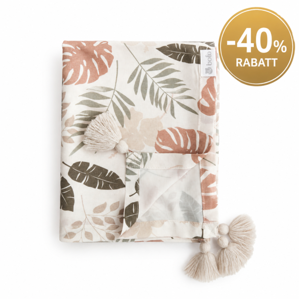 BABYTEPPE MED DEKORATIVE DUSKER JUNGLE BOOGIE / SWADDLE