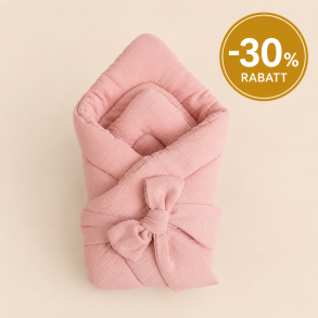 Musselin Sovepose (Babywrap) & Babydyne 2i1 - OLD PINK