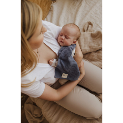 2-pack SWADDLE MUSSELIN / GULPEKLUT GREY/PINK 75x75cm