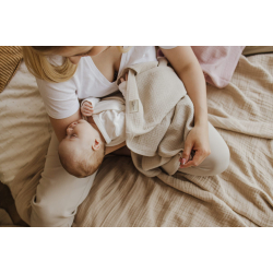 2-pack SWADDLE MUSSELIN / GULPEKLUT GREY/PINK 75x75cm