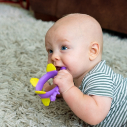 BITELEKE DINO ROSA - Smily Mia The Dinosaur , Soft &amp; Durable Silicone Teether