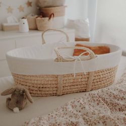 Trekk til Moseskurv - hvit