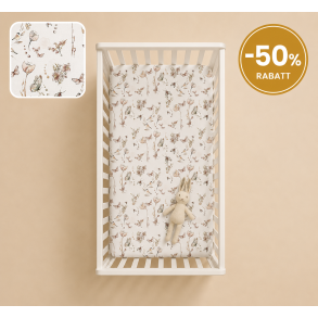 Laken til sprinkelseng 60x120cm NATURE