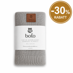 BAMBUS BABYTEPPE - GREY - 80X100cm - BOLO
