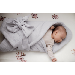 Musselin Sovepose (Babywrap) &amp; Babydyne 2i1 - SAND Sleepee