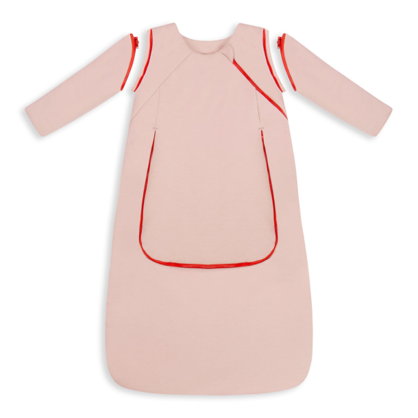 Sovepose med avtakbare armer 6-24mnd PINK 2.5TOG