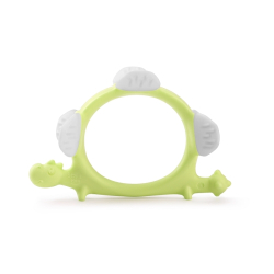 BITELEKE DINO GRNN - Smily Mia The Dinosaur , Soft &amp; Durable Silicone Teether