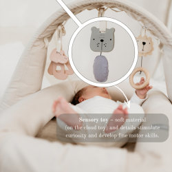 SLEEPEE MODULAR BABYNEST 4in1 Babynest+Sengekant+Babygym+WhiteNoiseLydmodul