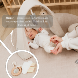 SLEEPEE MODULAR BABYNEST 4in1 Babynest+Sengekant+Babygym+WhiteNoiseLydmodul