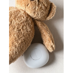 PAKKEPRIS: MOONIE 2.0 ORGANIC CAPPUCINO Sovebamse med lyd og lys + MINI SENSORISK MOONIE