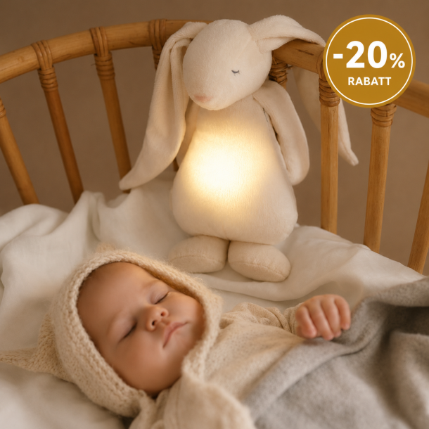 MOONIE FRIEND CREAM 2.0          Sovekanin med lyd od nattlampe