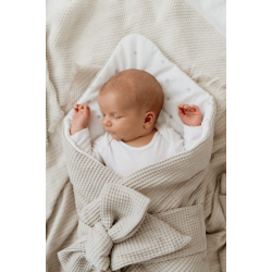 WAFFEL BABY SOVEPOSE (BABYWRAP) &amp; LEKETEPPE 2in1 - SAND