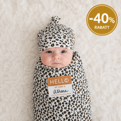 FOTOTEPPE + MILESTONE CARDS  LEOPARD   HELLO WORLD