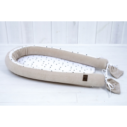 BABYNEST VELOUR DOBBELTSIDIG SAND
