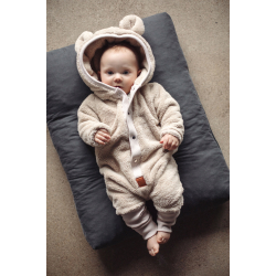 TEDDY HELDRESS - BEIGE EARED JUMPSUIT 