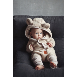 TEDDY HELDRESS - BEIGE EARED JUMPSUIT 