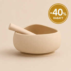 MOMBELLA Sk�l med sugekopp - sand