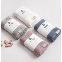 BAMBUS BABYTEPPE - GREY - 80X100cm - BOLO