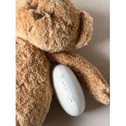 PAKKEPRIS: MOONIE 2.0 ORGANIC CAPPUCINO Sovebamse med lyd og lys + MINI SENSORISK MOONIE