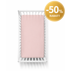 Laken til sprinkelseng 60x120cm Powder Rose