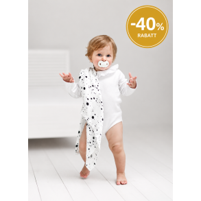 2-pack SWADDLE / GULPEKLUT - Bambus Dots grey&white