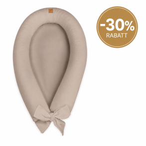 Babynest og sengekant 2i1 - LIN DARK BRUN